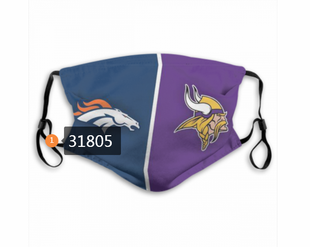 NFL Denver Broncos  1502020 Dust mask with filter